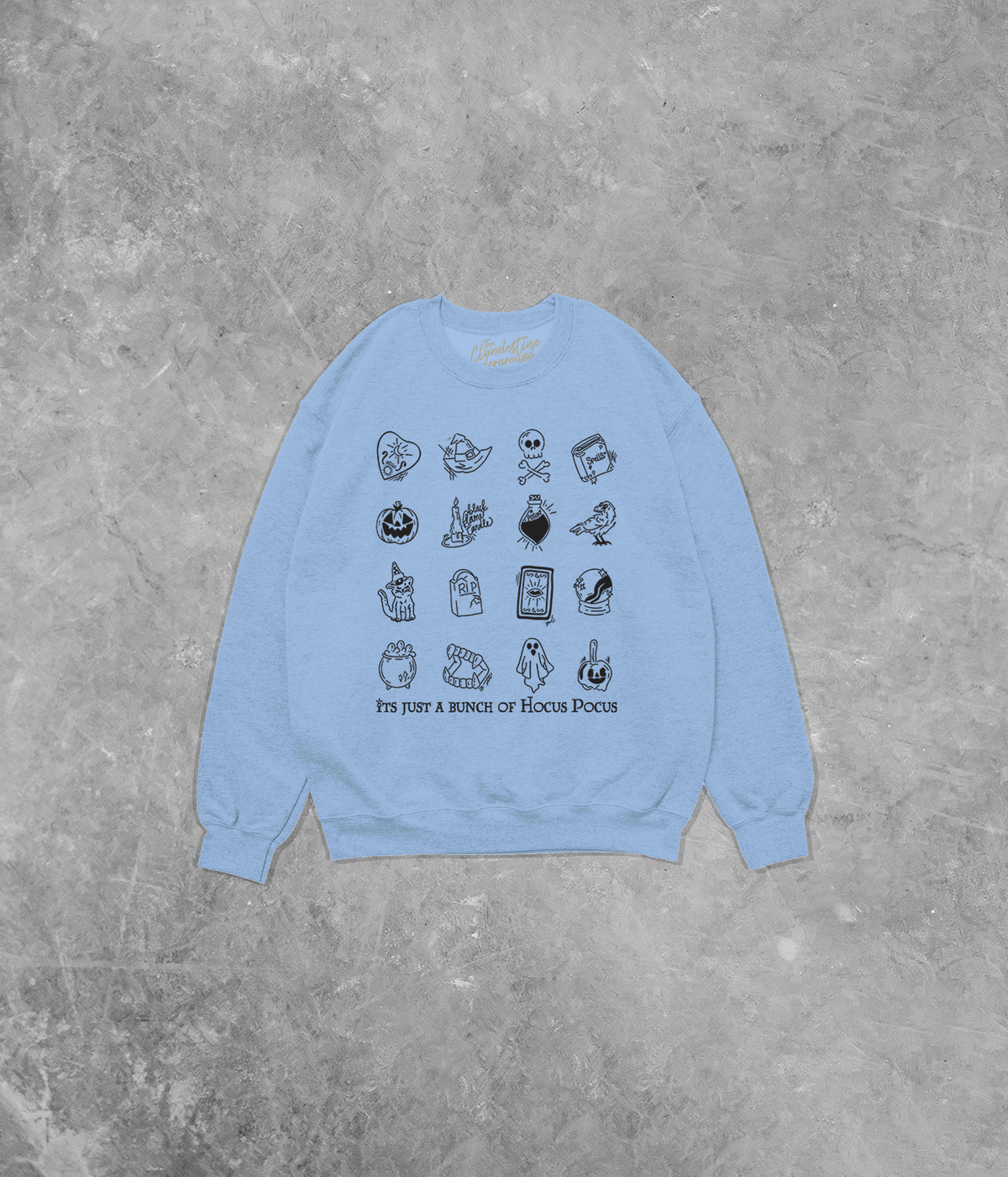 A Bunch of Hocus Pocus, Halloween Cotton Blend Gildan Sweatshirt