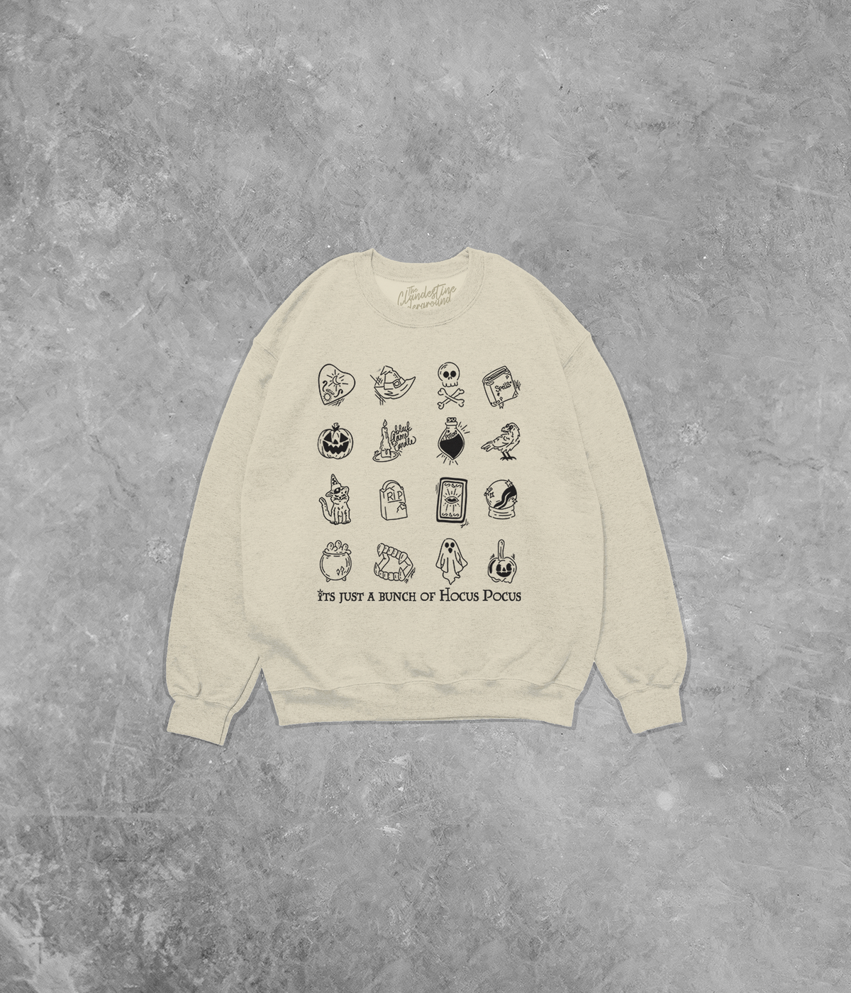 A Bunch of Hocus Pocus, Halloween Cotton Blend Gildan Sweatshirt