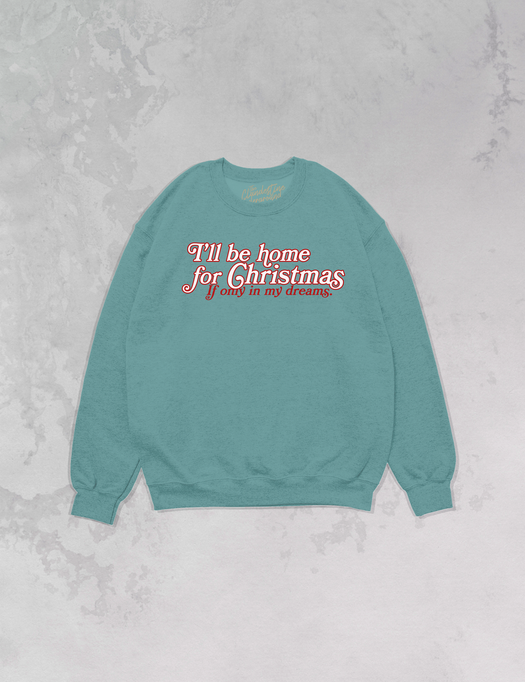 Underground Original Design: I'll Be Home for Christmas Oversized 90's Sweatshirt