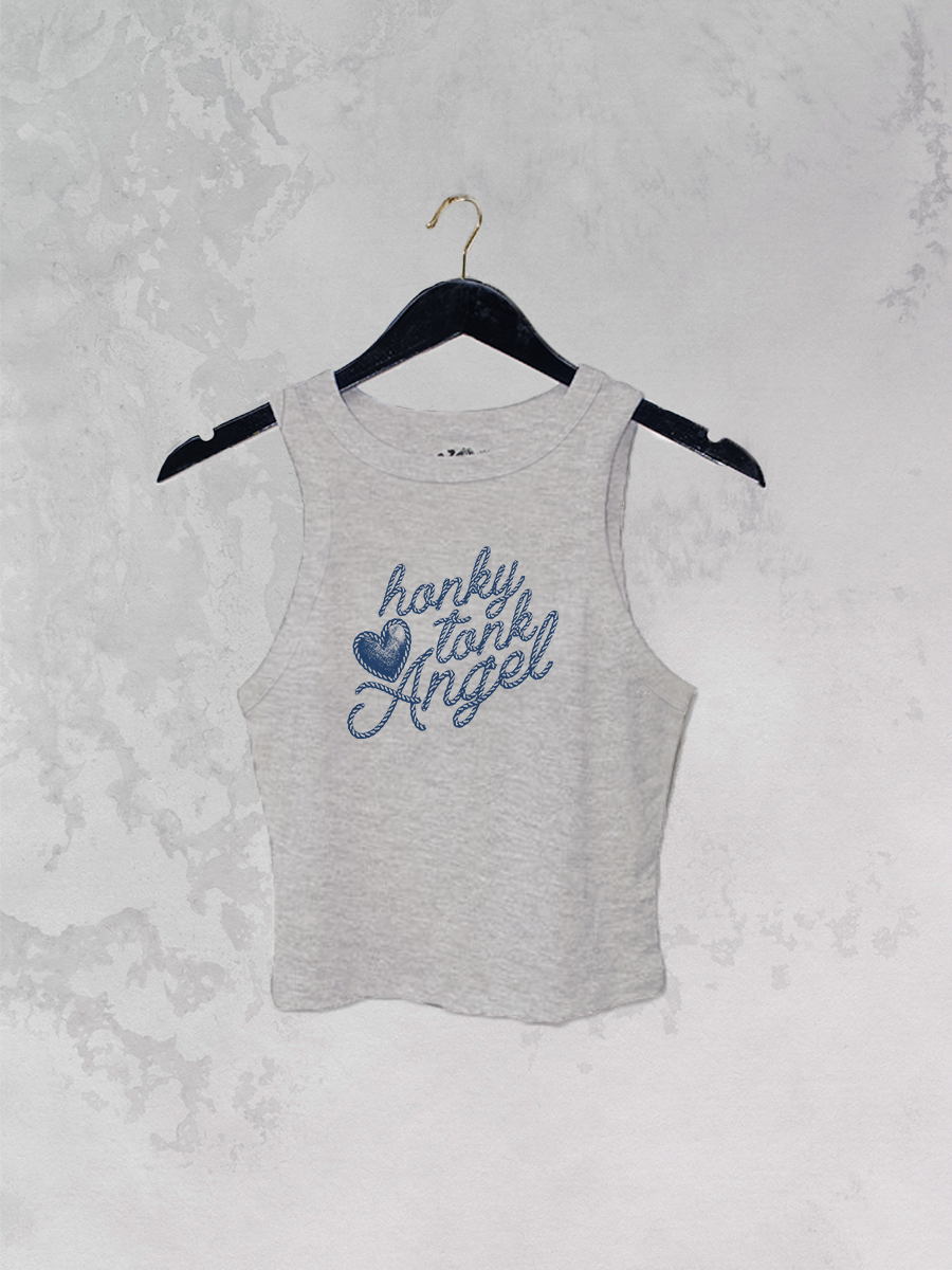 Underground Original Design: Honky Tonk Angel, Western Micro-Ribbed Tank