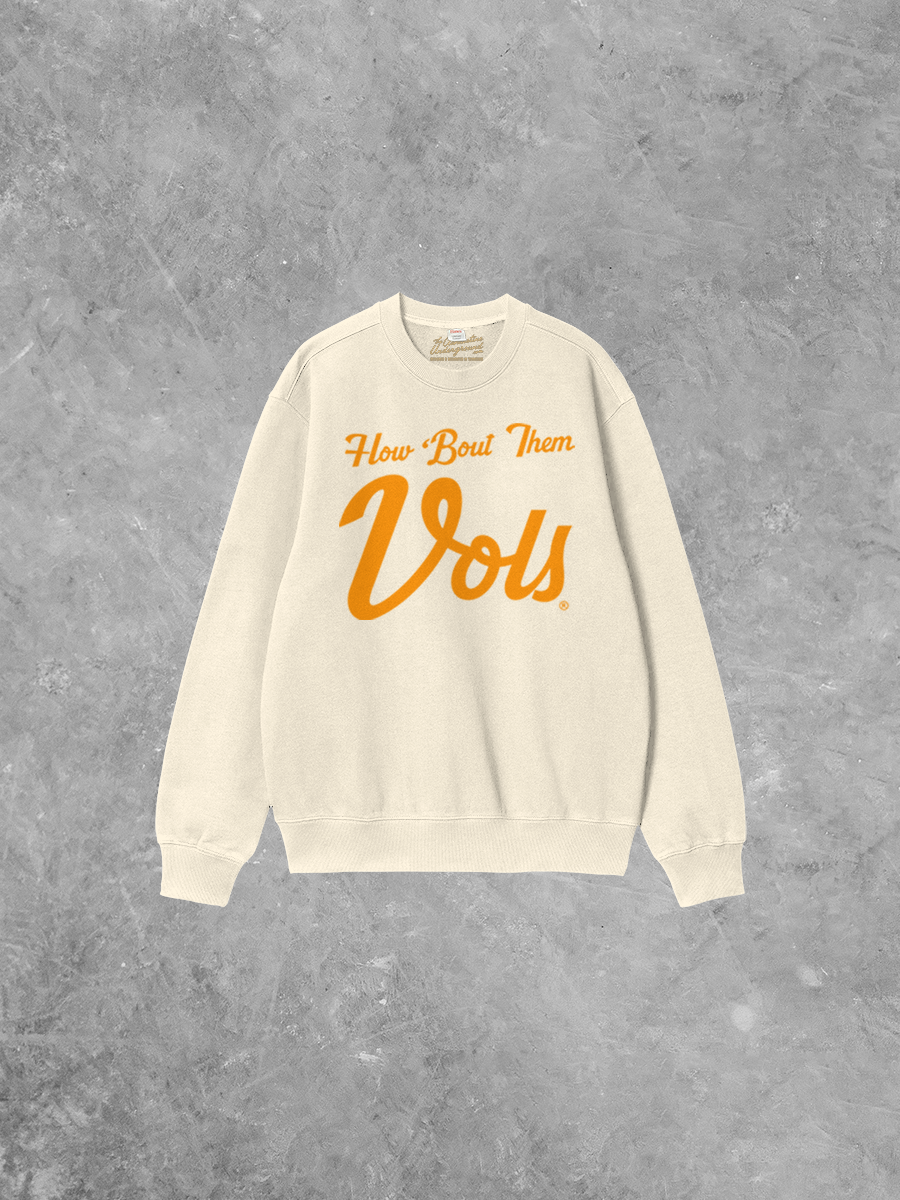 Underground Original Design: How 'Bout Them Vols, Tennessee Boxy Cotton Sweatshirt
