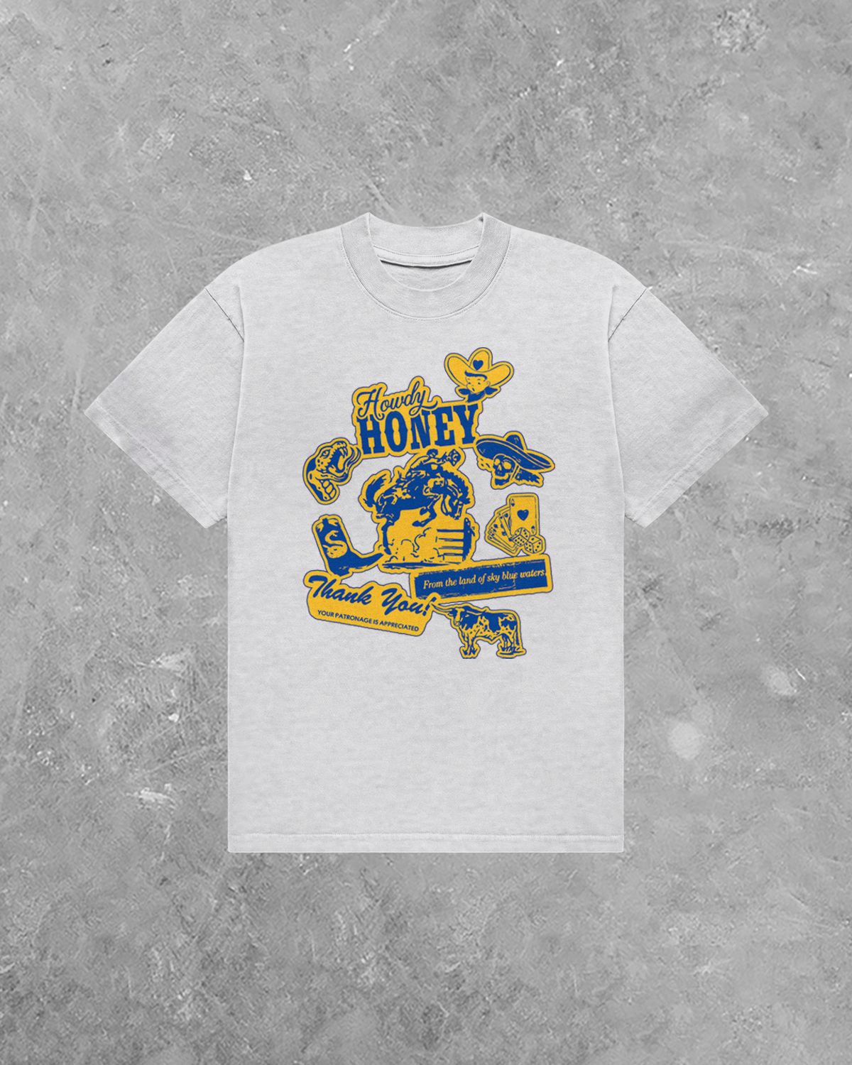 Underground OG: Howdy Honey, Western Collage AA Cotton TShirt