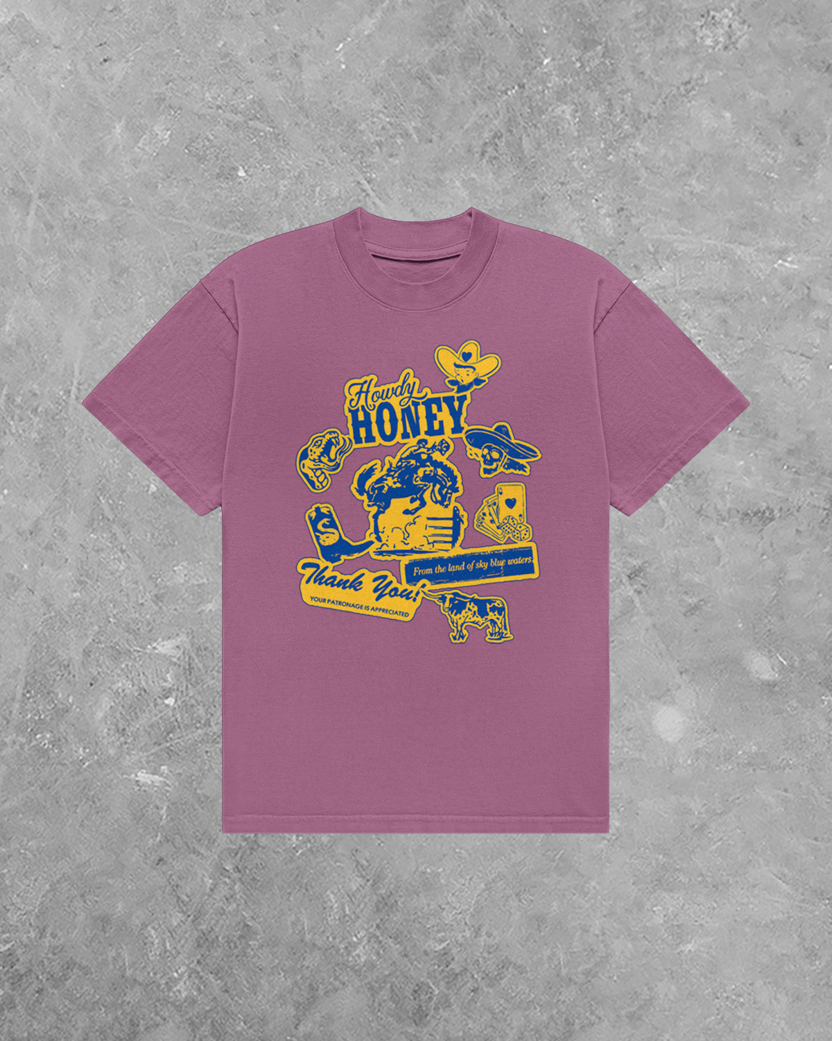 Underground OG: Howdy Honey, Western Collage AA Cotton TShirt