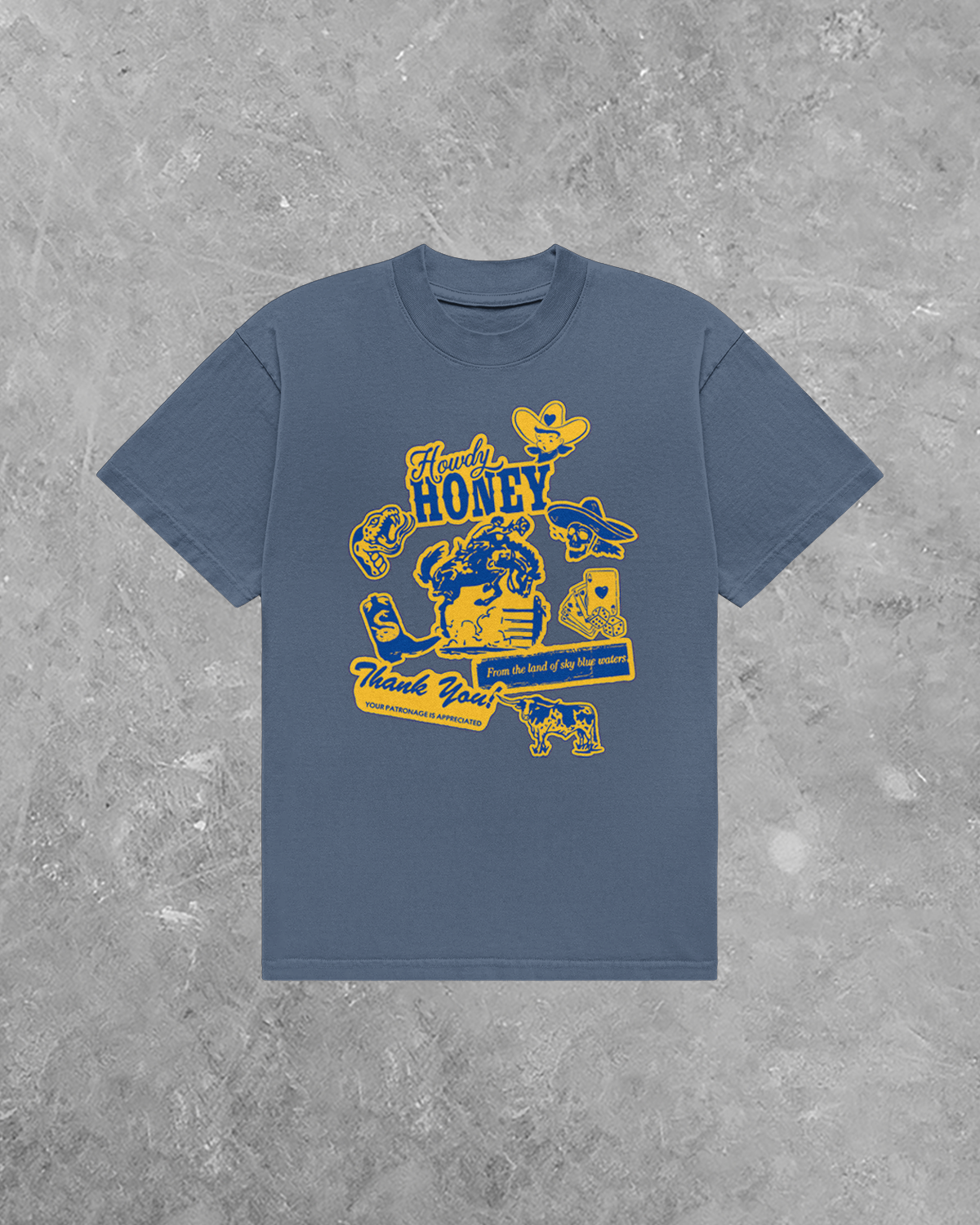 Underground OG: Howdy Honey, Western Collage AA Cotton TShirt