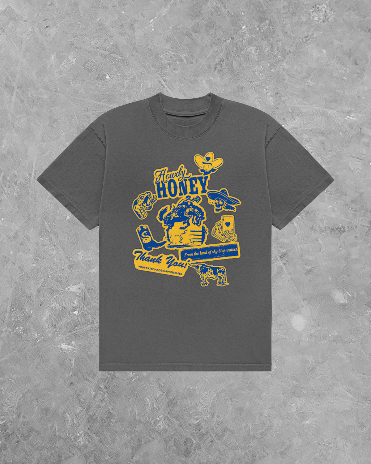 Underground OG: Howdy Honey, Western Collage AA Cotton TShirt