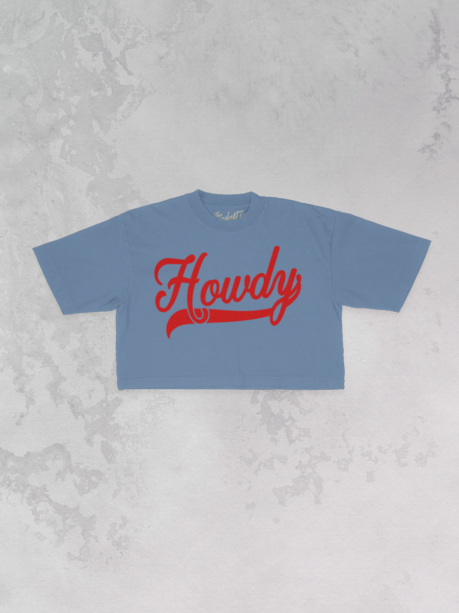 Underground Original Design: Howdy, Western Cropped TShirt