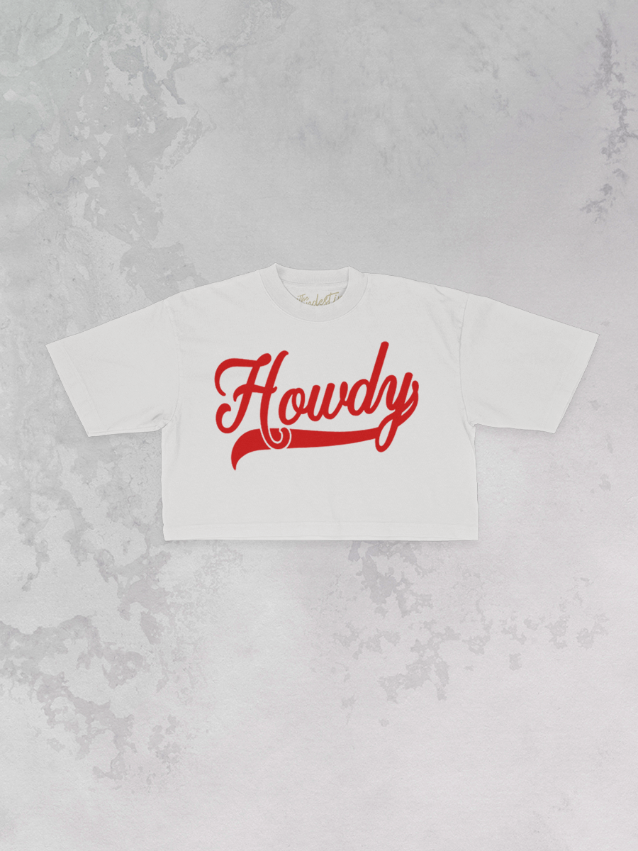 Underground Original Design: Howdy, Western Cropped TShirt
