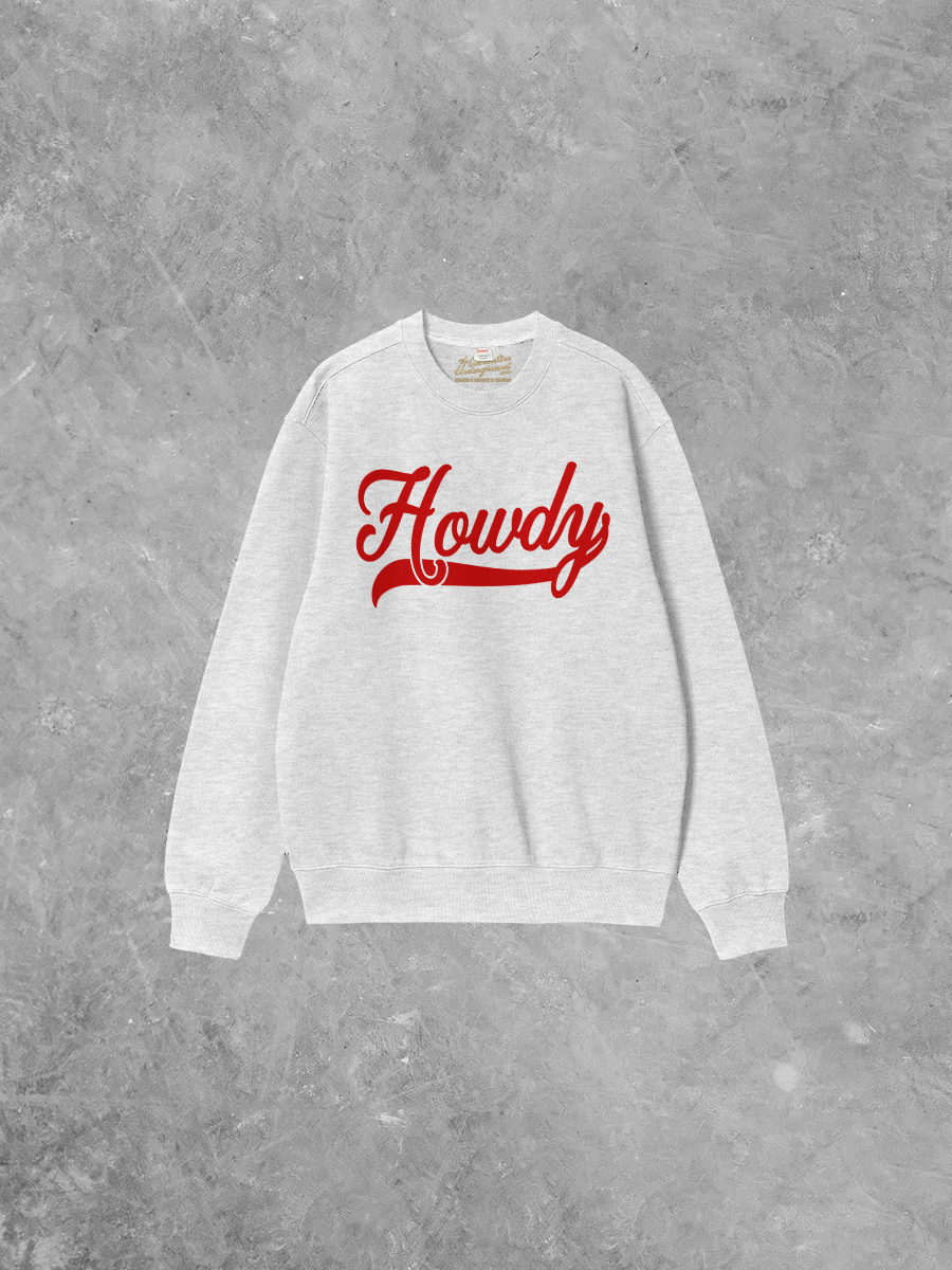 Underground Original Design: Howdy, Western Boxy Cotton Sweatshirt