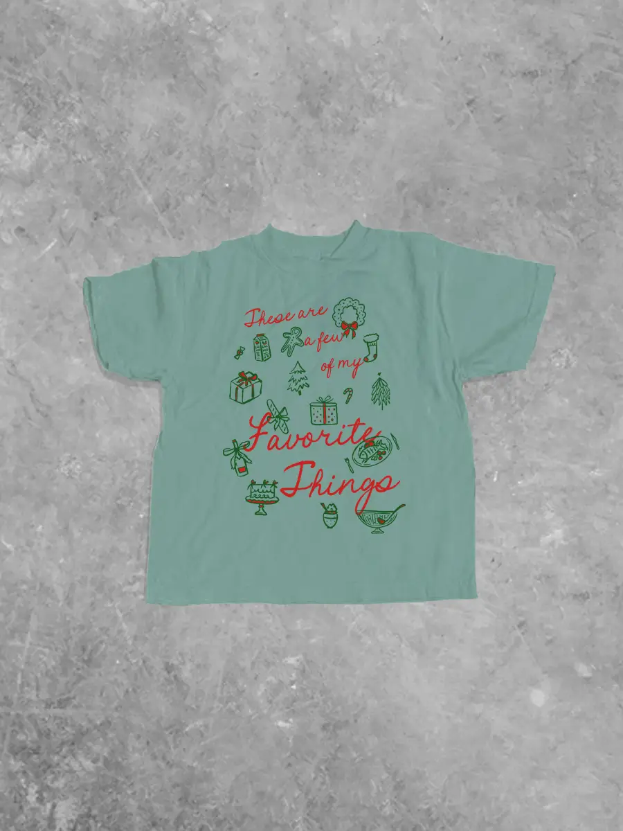 * KIDS * Few of My Favorite Things, Christmas Boxy T-Shirt