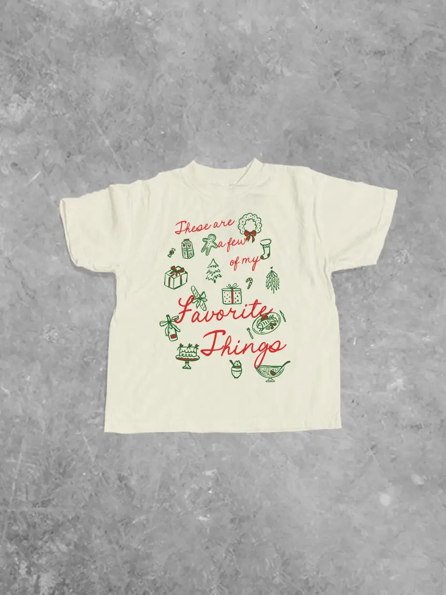 * KIDS * Few of My Favorite Things, Christmas Boxy T-Shirt