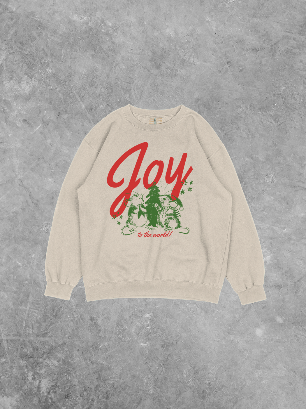 Joy to the World!, Holiday Recycled Relaxed AA Sweatshirt