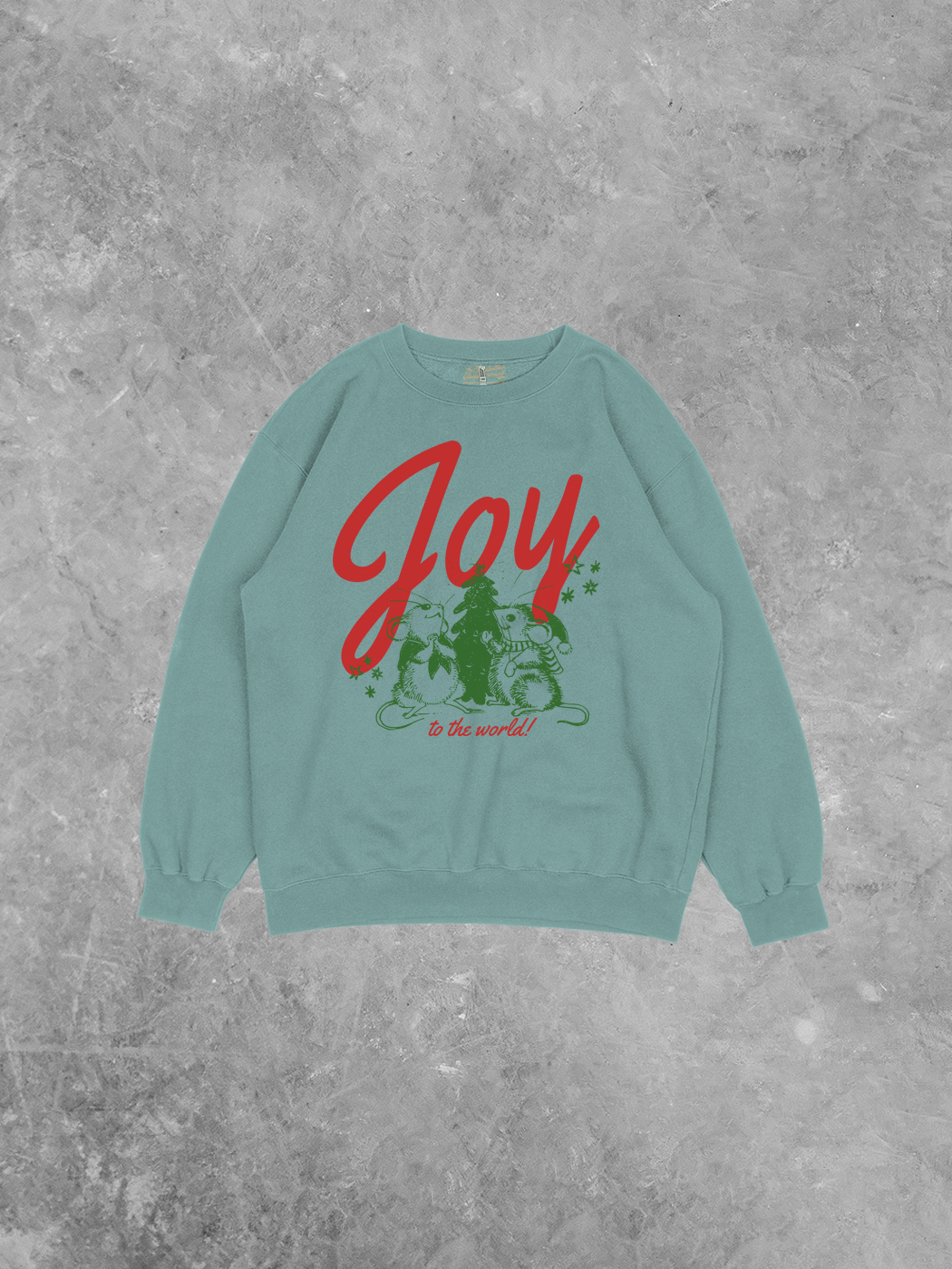 Joy to the World!, Holiday Recycled Relaxed AA Sweatshirt