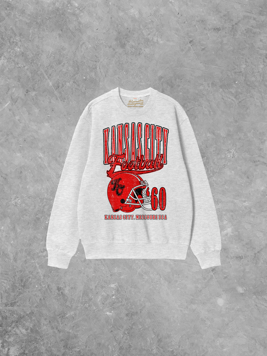 Underground Original Design: Kansas City Football Boxy Cotton 90s Sweatshirt