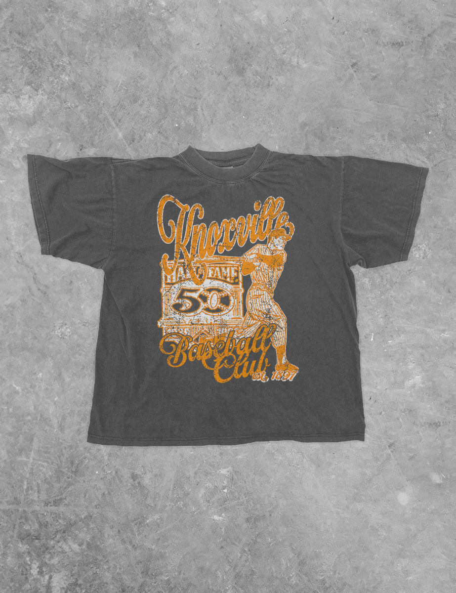 Underground Original Design: Knoxville Baseball Club Boxy Cotton TShirt
