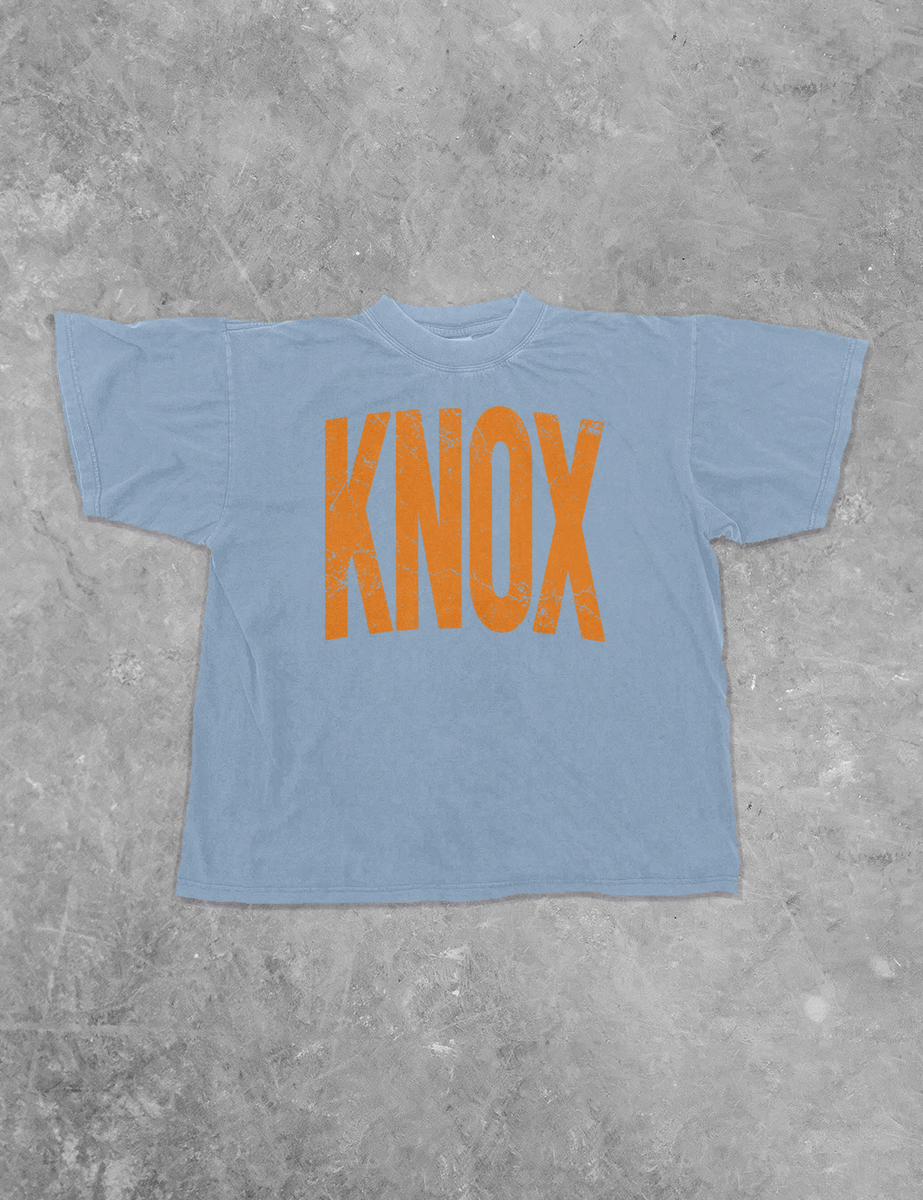 Underground Original Design: Knoxville, Tennessee Boxy Cotton T-Shirt (Orange)