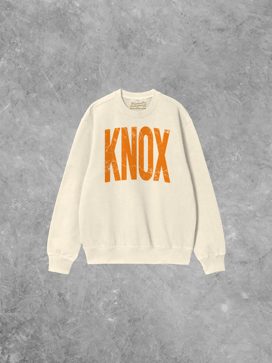 Underground Original Design: KNOX (Orange) Tennessee Boxy Cotton Sweatshirt