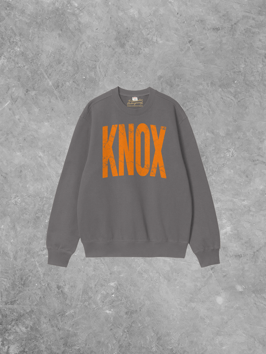 Underground Original Design: KNOX (Orange) Tennessee Boxy Cotton Sweatshirt