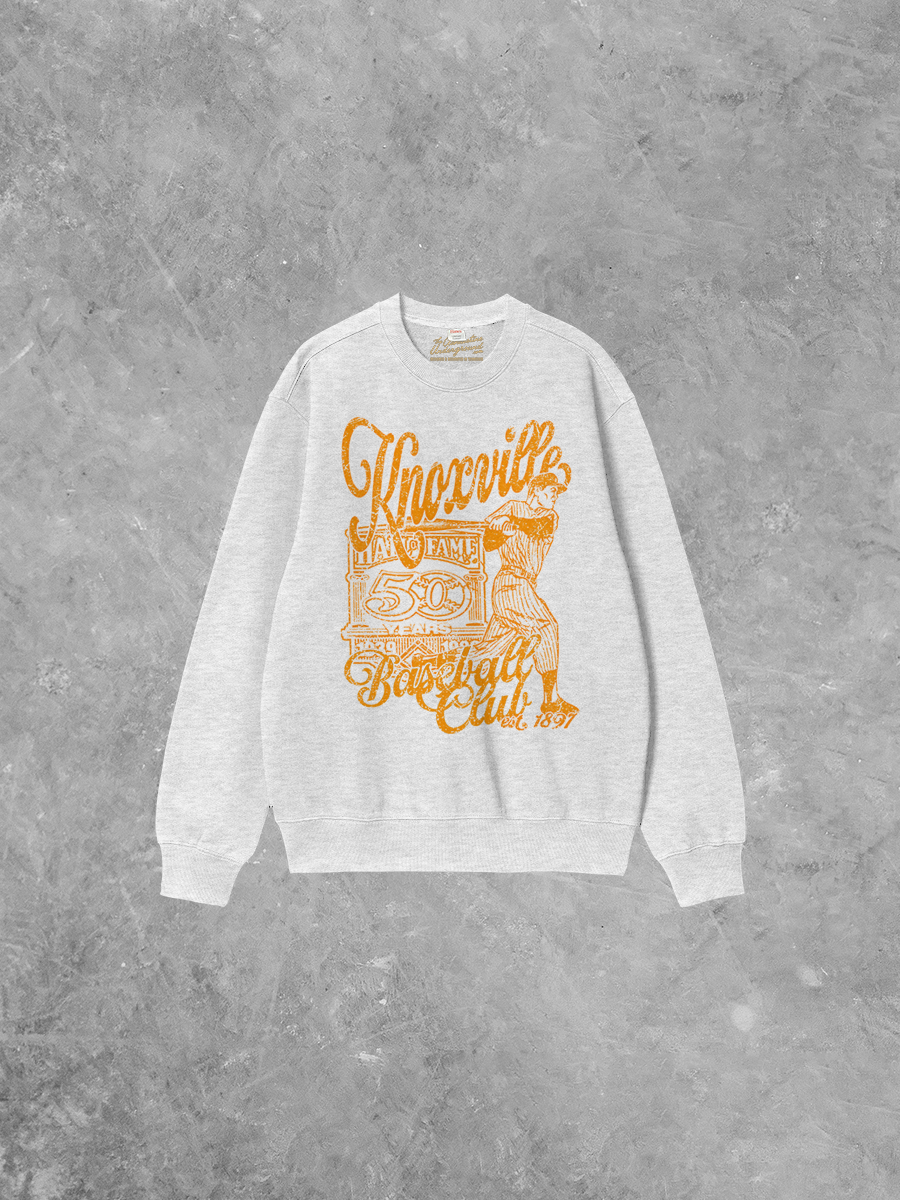 Underground Original Design: Knoxville Baseball Club Boxy Cotton Sweatshirt
