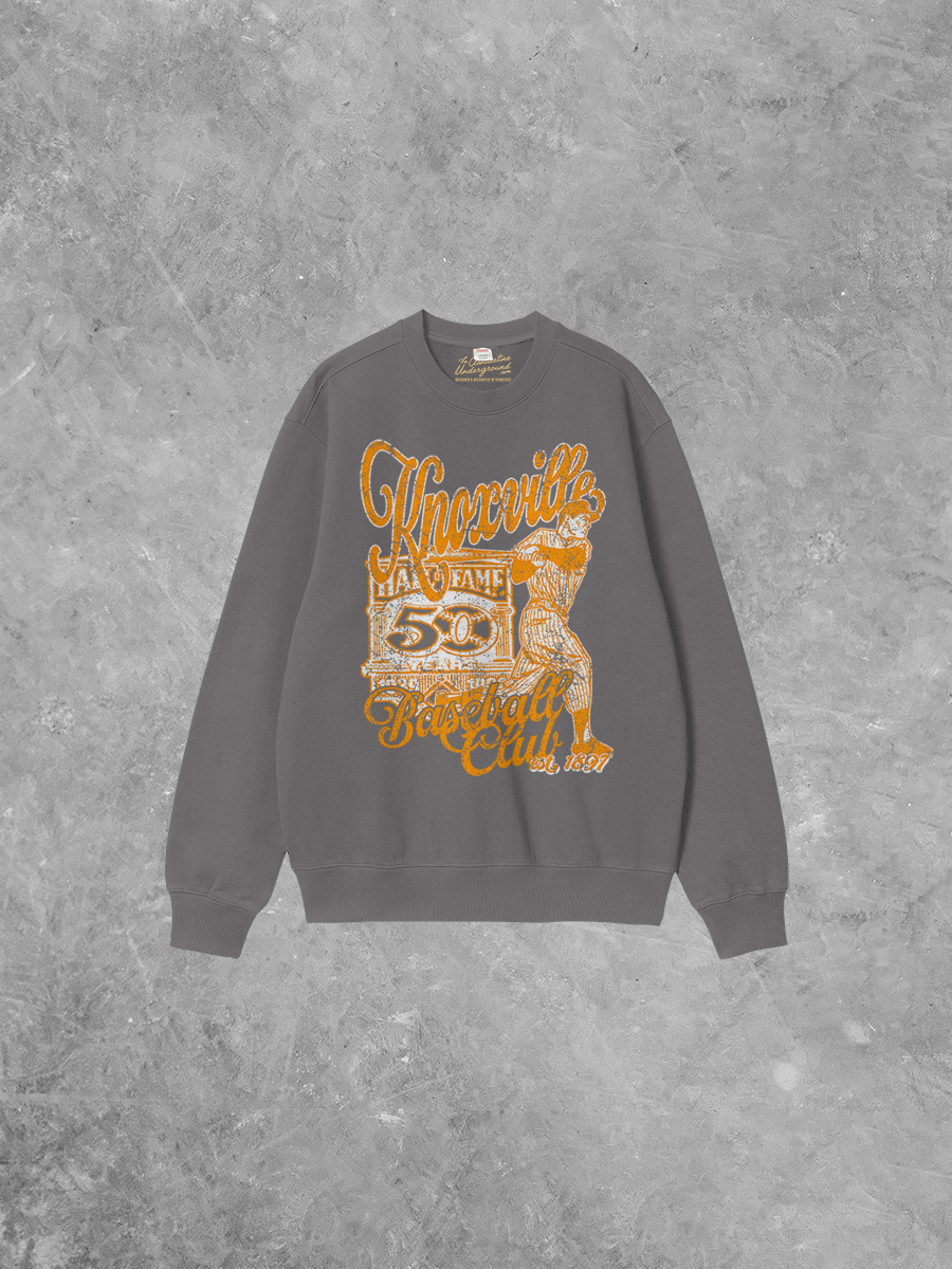 Underground Original Design: Knoxville Baseball Club Boxy Cotton Sweatshirt