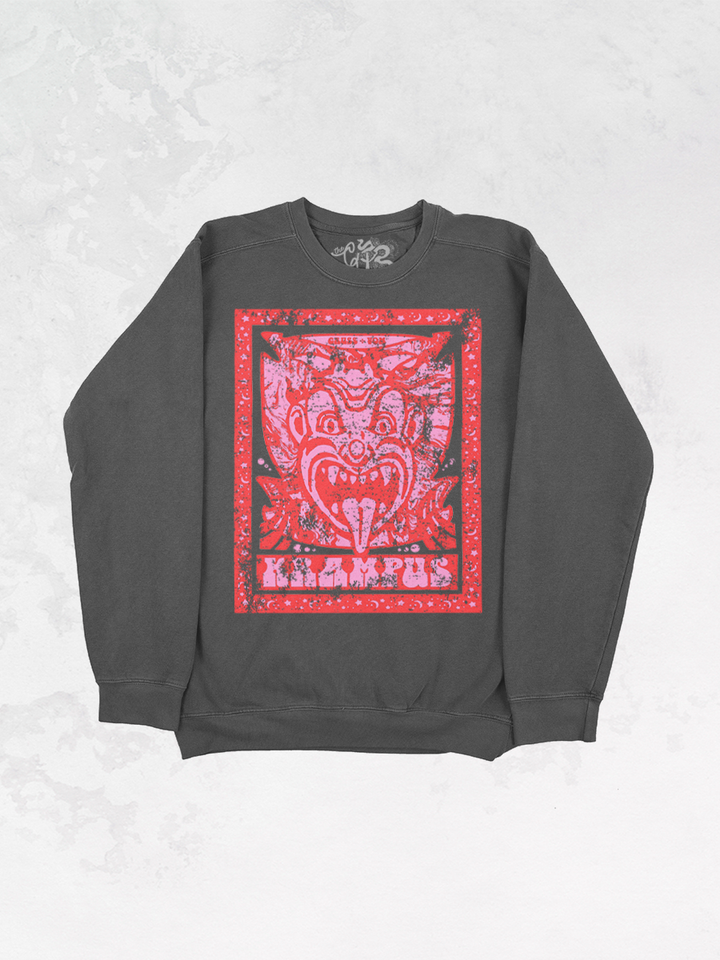 Underground Original Design: Krampus Band Poster Oversized Sweatshirt