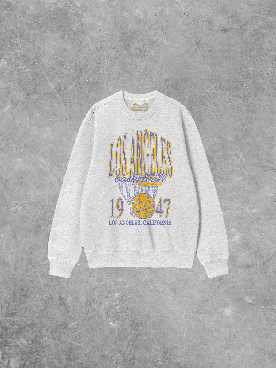 Underground Original Design: Los Angeles Basketball Boxy Cotton Sweatshirt