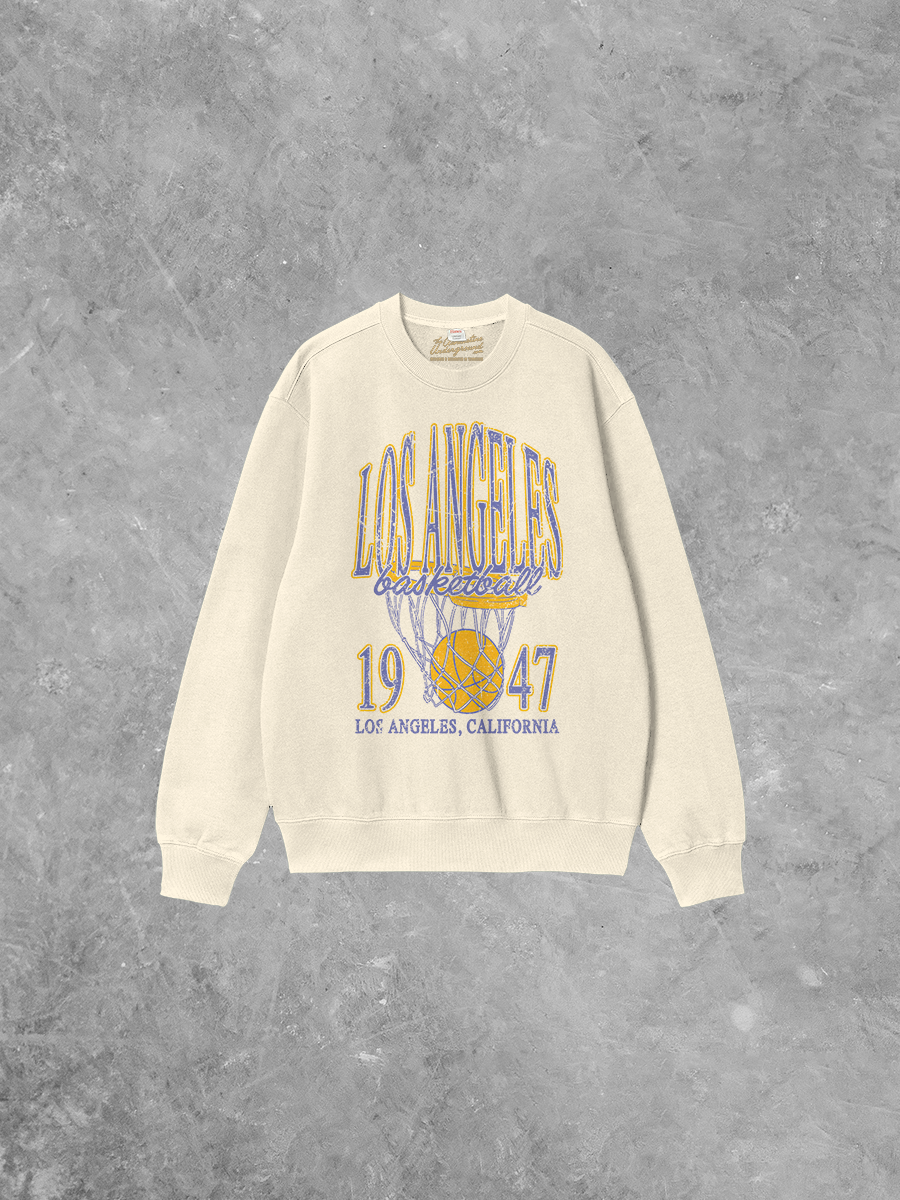 Underground Original Design: Los Angeles Basketball Boxy Cotton Sweatshirt