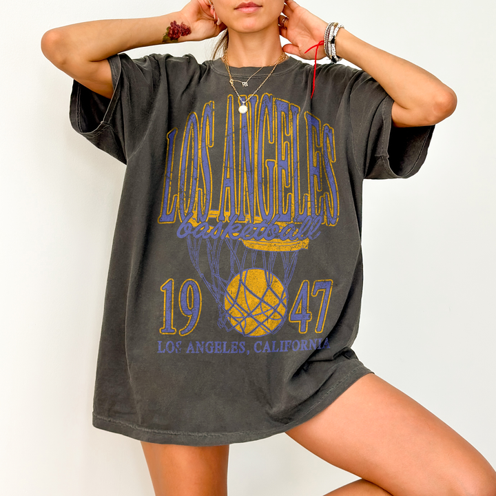 Underground Original Design: 90's Vintage Los Angeles Basketball Oversized TShirt