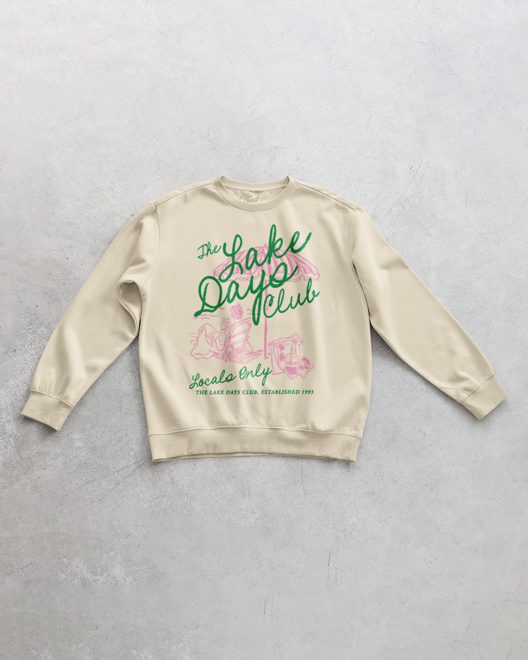 Underground Original Design: The Lake Days Club, Summer Oversized Sweatshirt