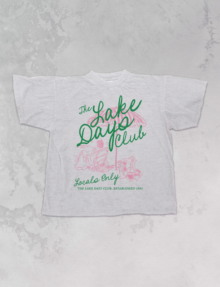 Underground Original Design: The Lake Days Club, Summer Oversized T-Shirt