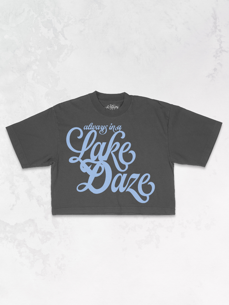 Underground Original Design: Always in a Lake Daze Oversized Cropped TShirt