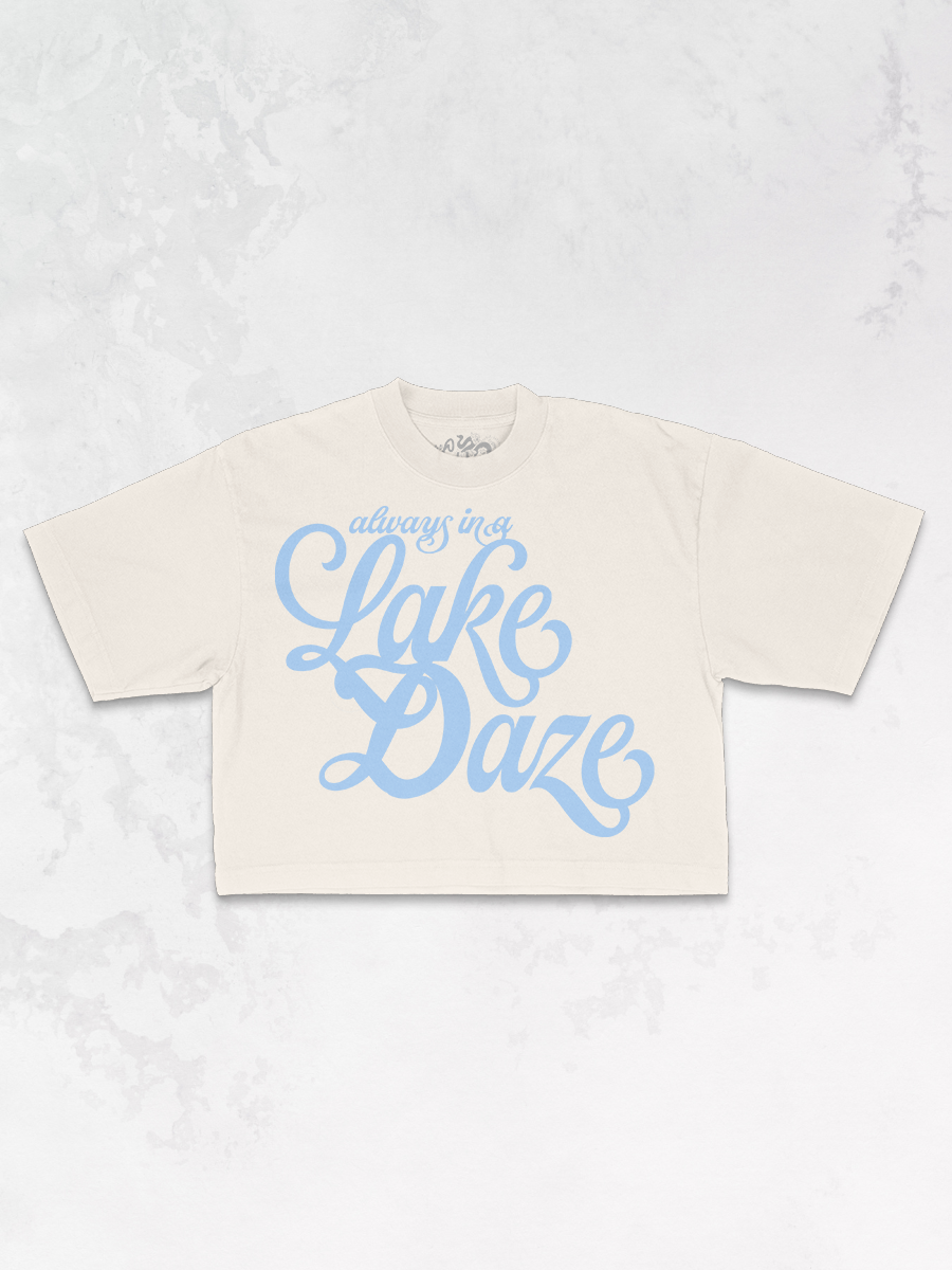 Underground Original Design: Always in a Lake Daze Oversized Cropped TShirt