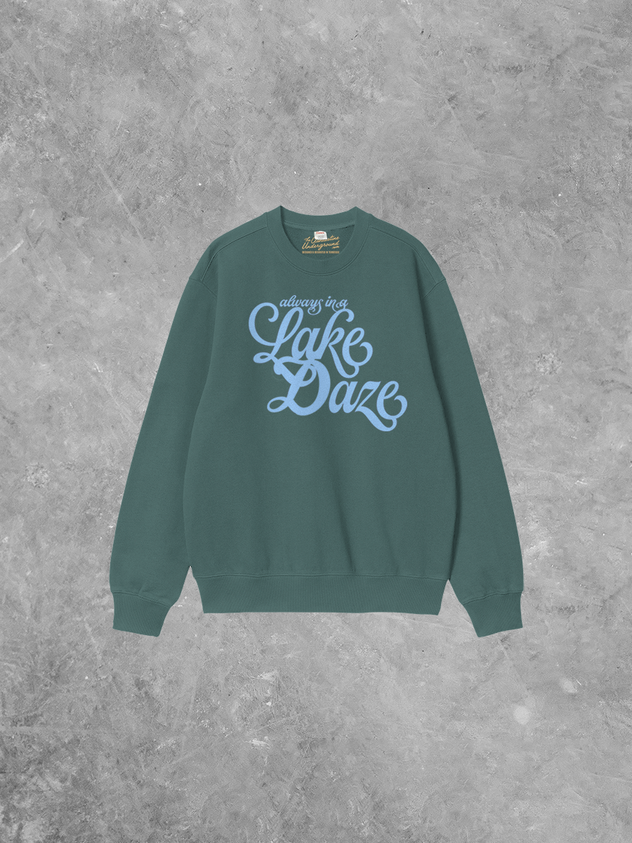 Underground Original Design: Always in a Lake Daze Boxy Cotton Sweatshirt