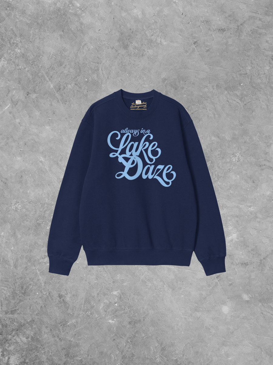 Underground Original Design: Always in a Lake Daze Boxy Cotton Sweatshirt