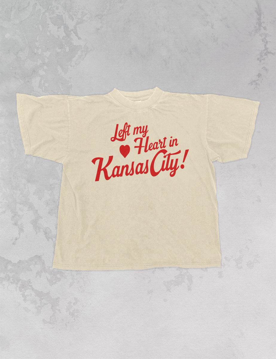 Underground Original Design: Left My Heart in Kansas City Boxy Cotton TShirt