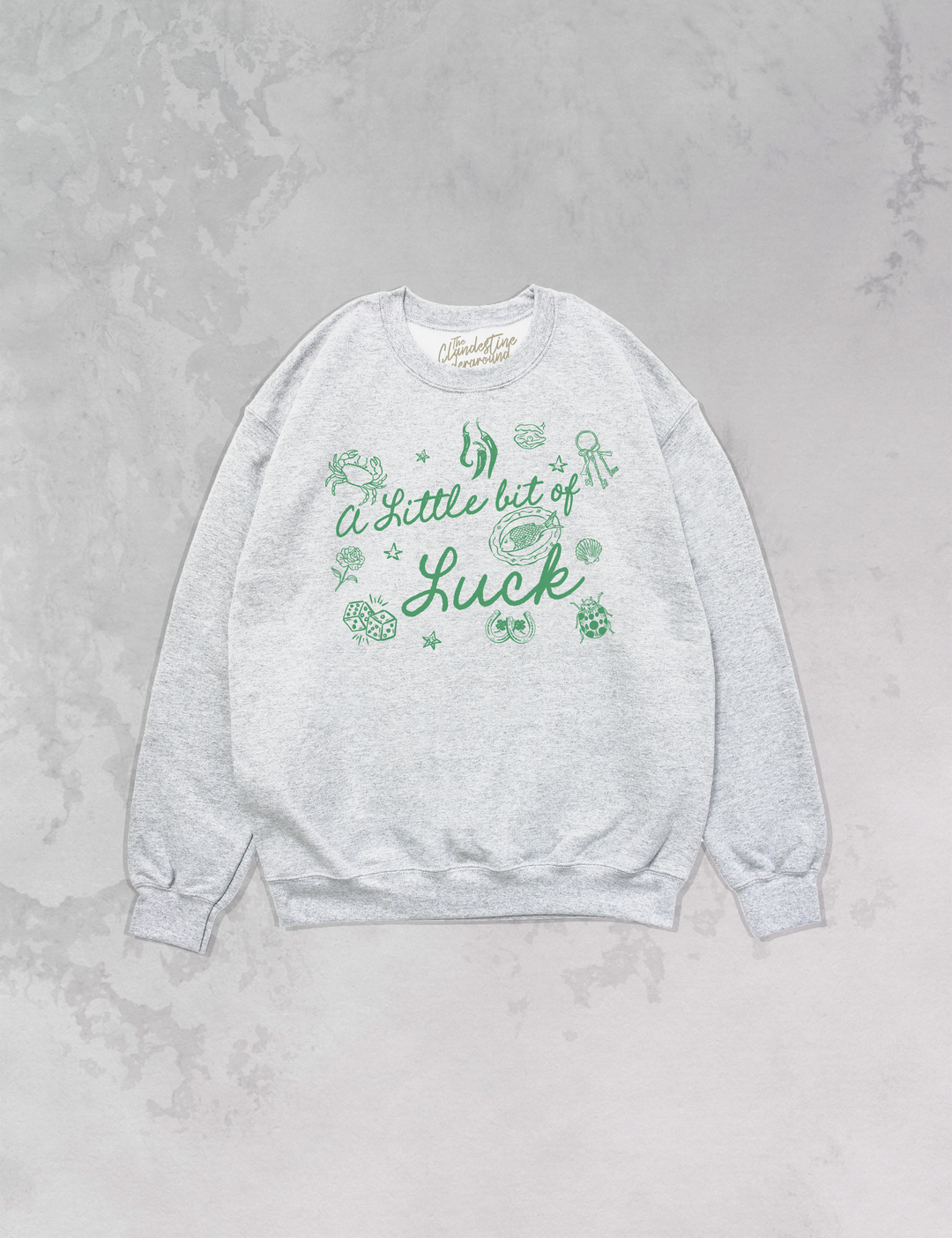 Underground Original Design: A Little Bit of Luck, St Patty's Oversized 90's Sweatshirt