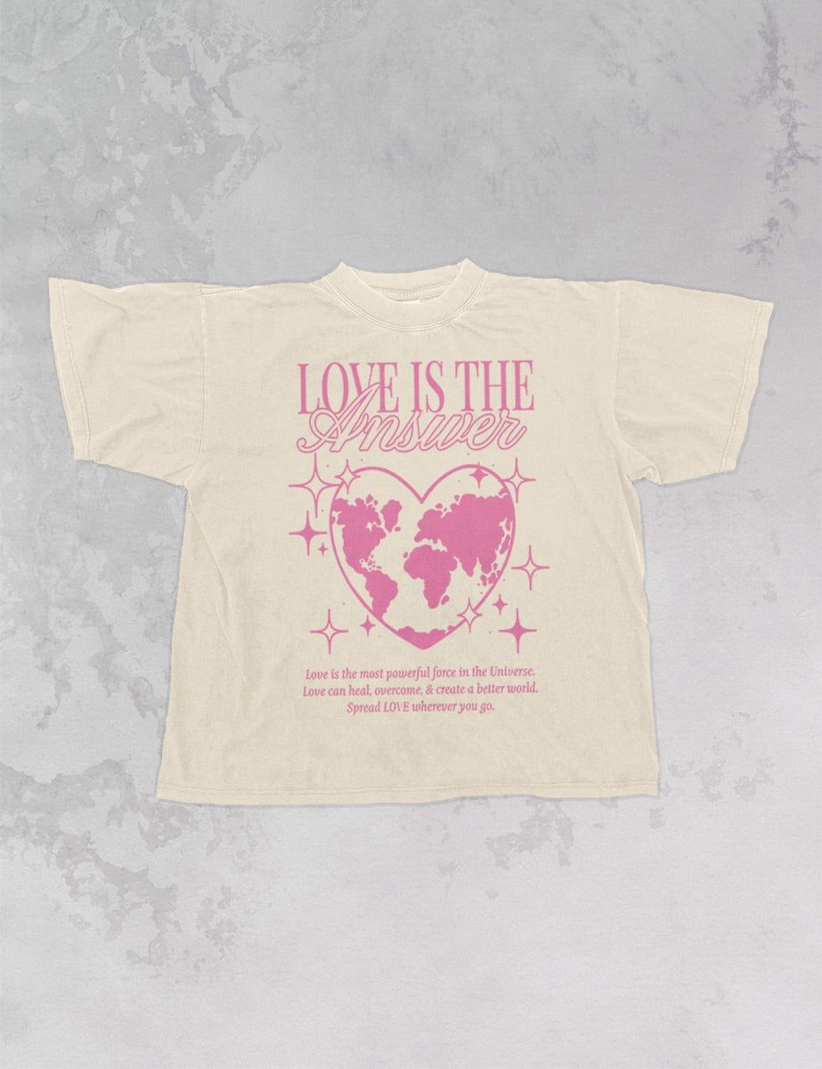 Underground Original Design: Love is the Answer Oversized TShirt