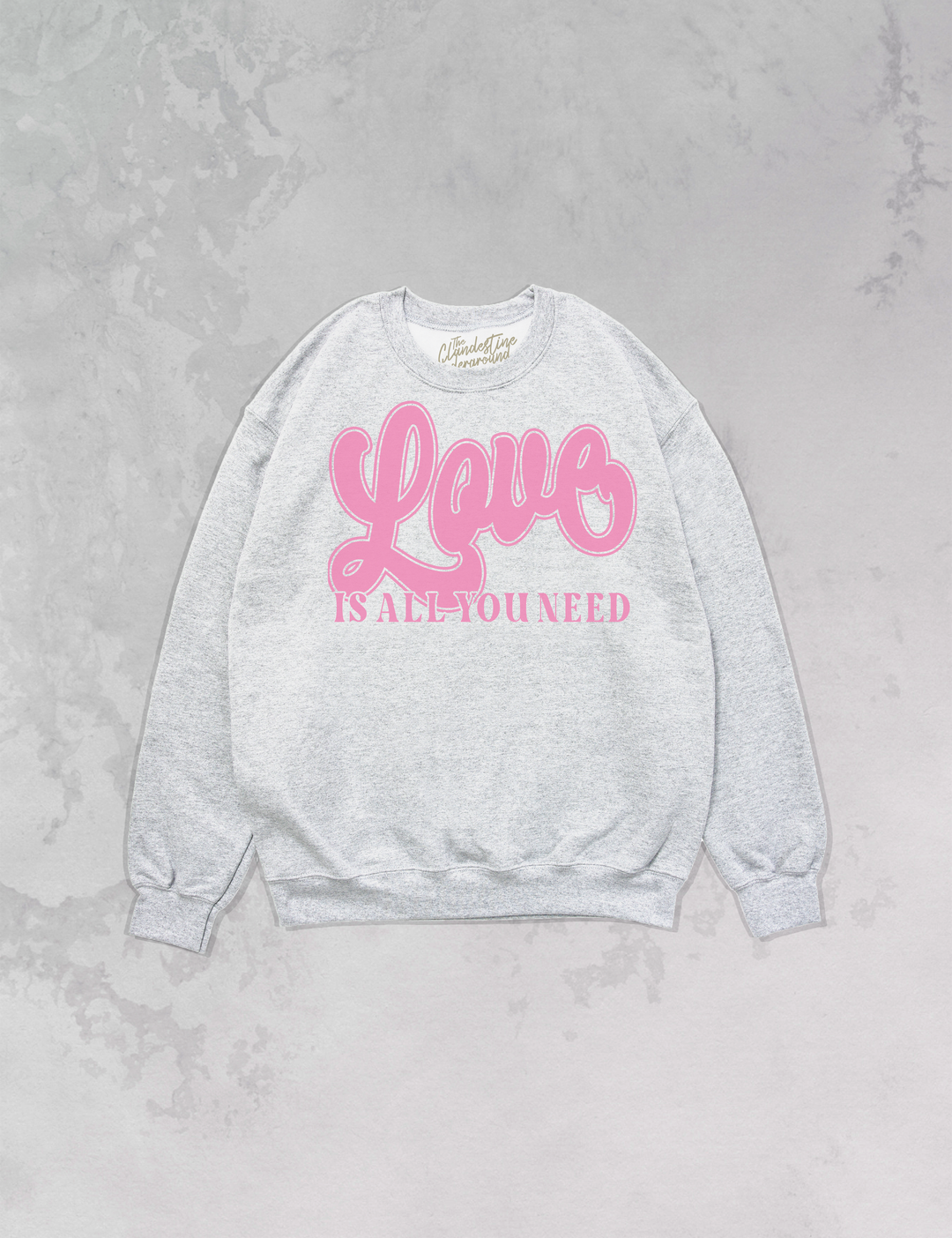 Underground Original Design: Love Is All You Need Oversized 90's Sweatshirt