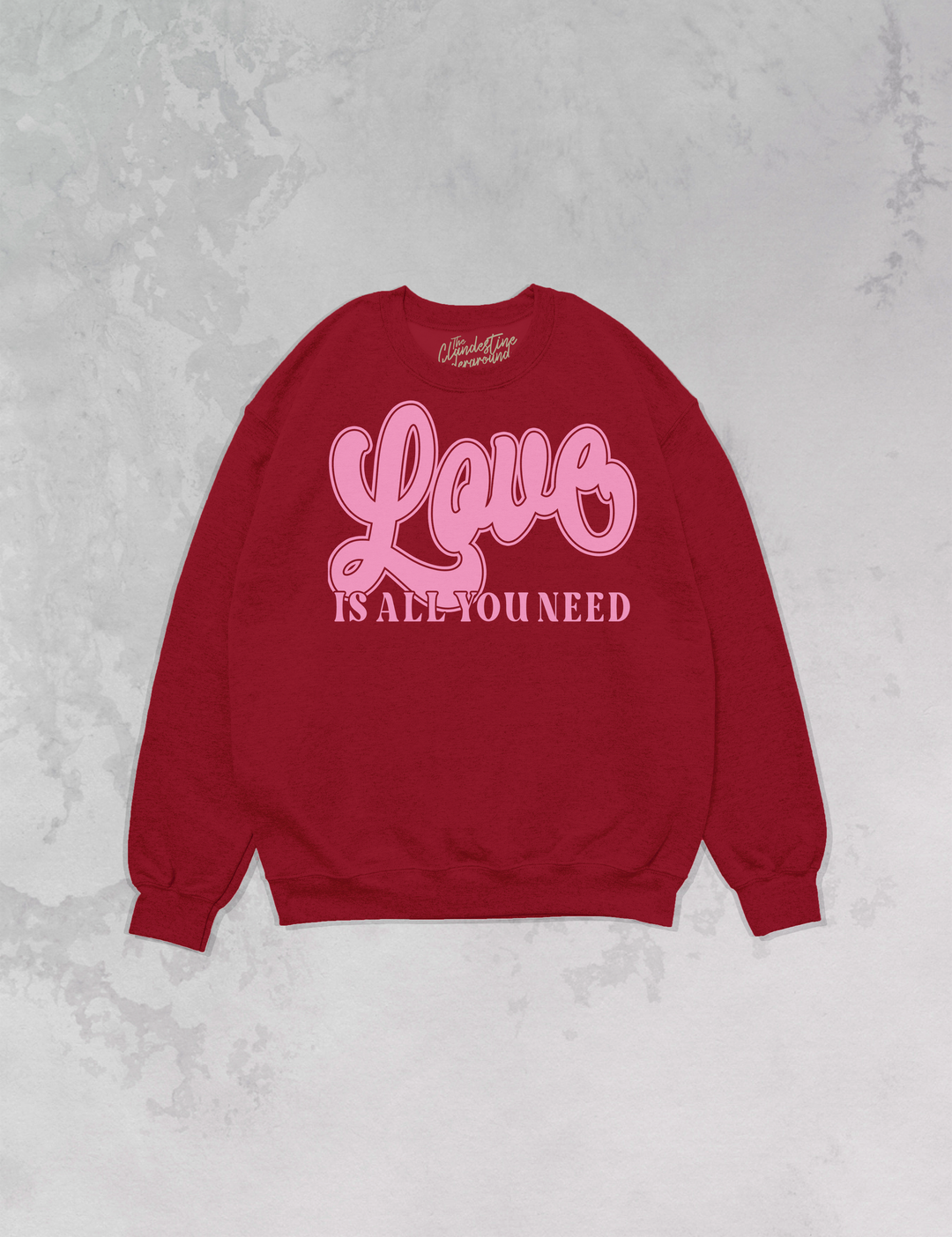 Underground Original Design: Love Is All You Need Oversized 90's Sweatshirt