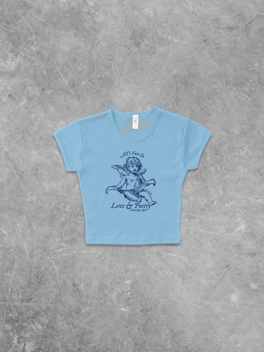 Underground Original Design: All's Fair in Love & Poetry Micro-Ribbed Baby Tee