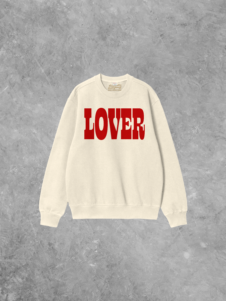 Underground Original Design: LOVER, Puff Western Boxy Cotton Sweatshirt