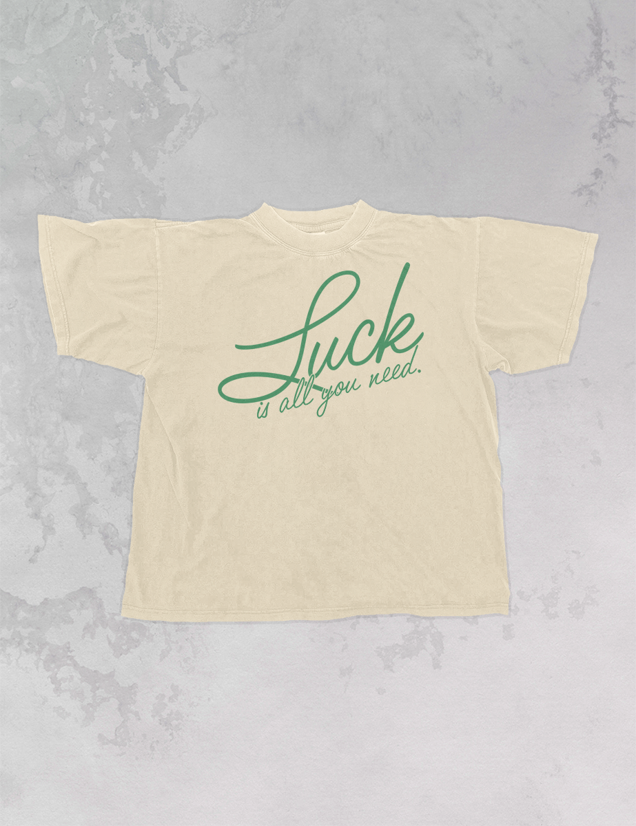 Underground Original Design: Luck Is All You Need, St. Patty's Day Oversized TShirt