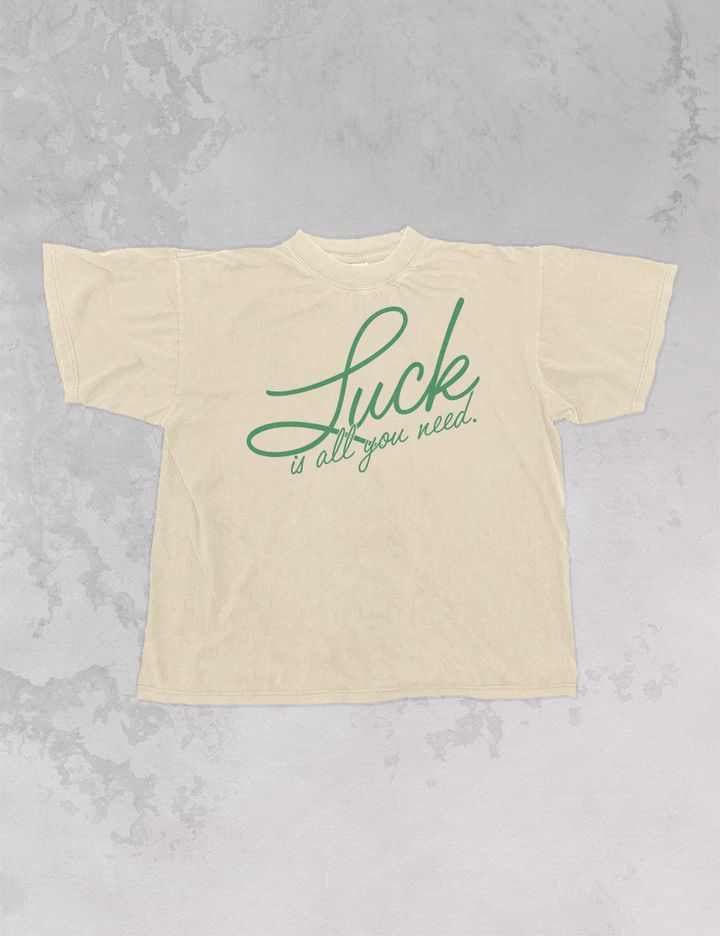 Underground Original Design: Luck Is All You Need, St. Patty's Day Oversized TShirt