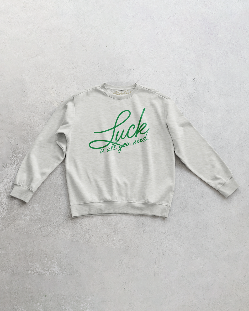 Underground Original Design: Luck Is All You Need Oversized 90's Sweatshirt