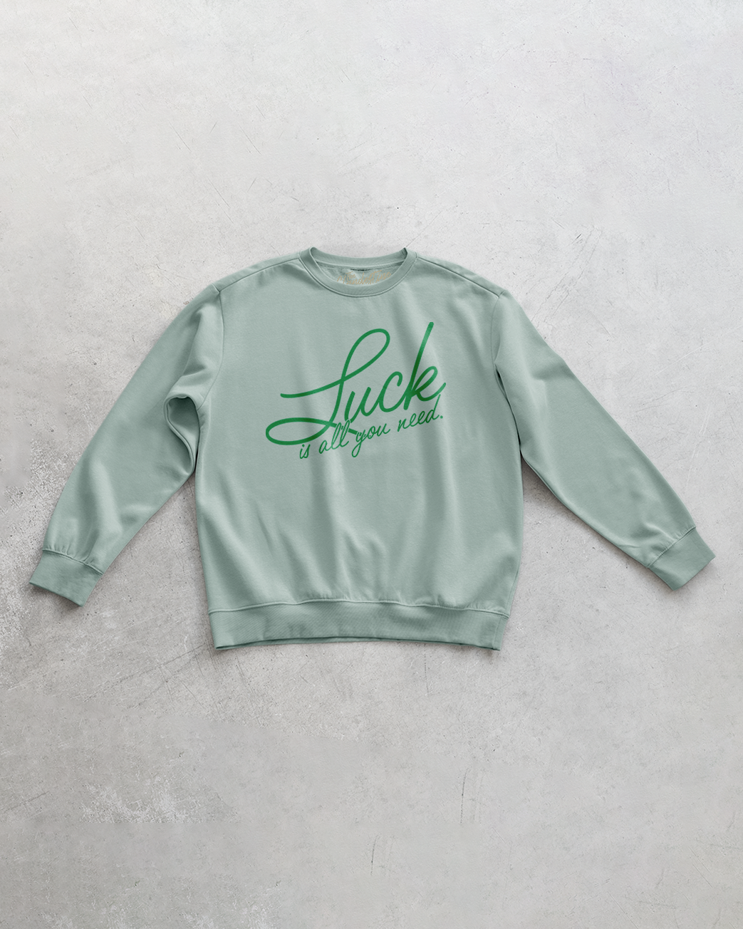 Underground Original Design: Luck Is All You Need Oversized 90's Sweatshirt