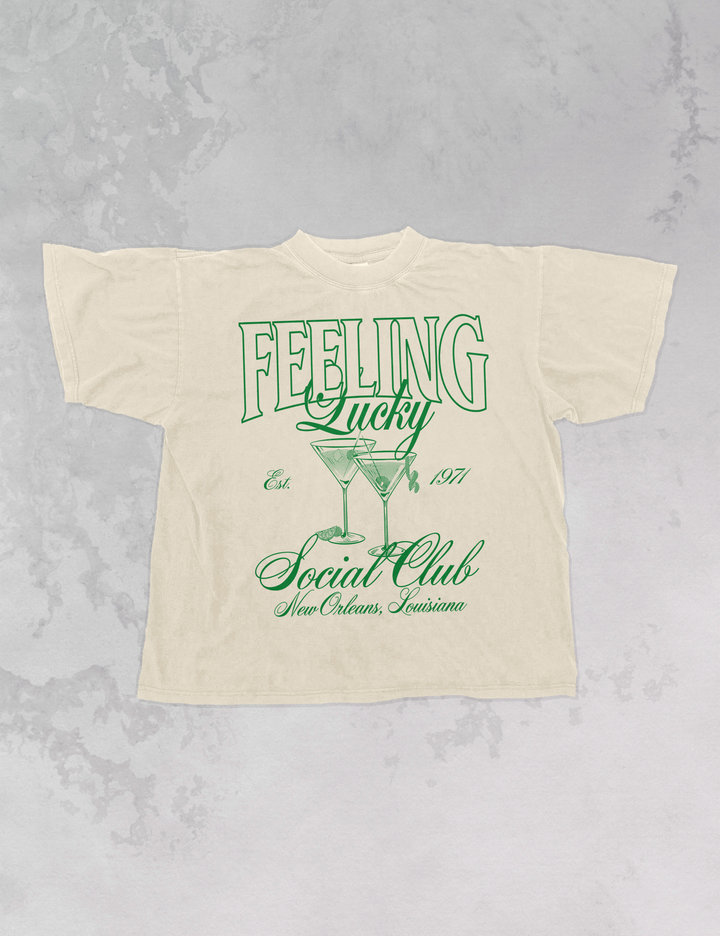 Underground Original Design: Feeling Lucky Social Club Oversized TShirt