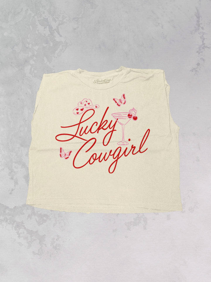 Underground Original Design: Lucky Cowgirl, Western Muscle Tank