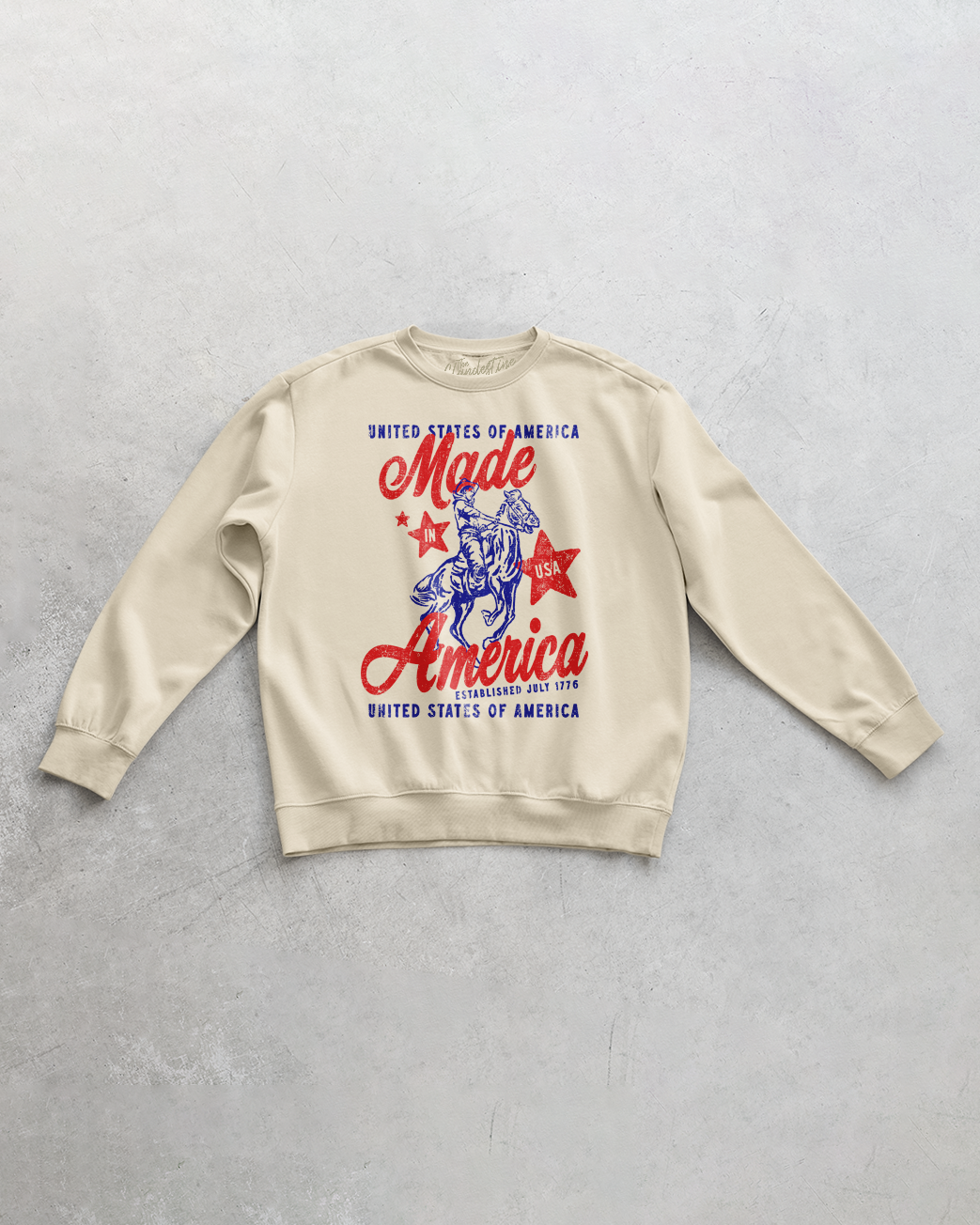 Underground Original Design: Made In America, USA Western Oversized 90's Sweatshirt