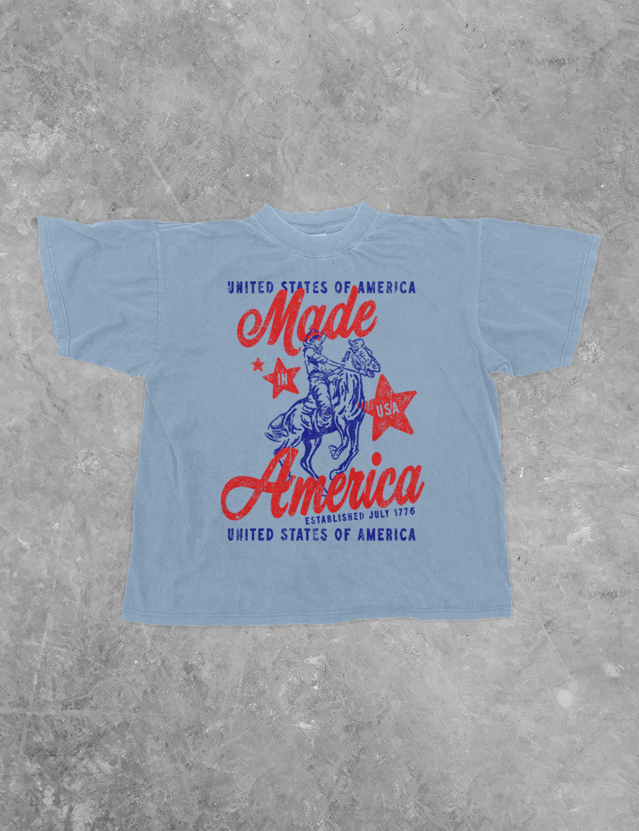 Underground Original Design: Made in America, Western Boxy Cotton TShirt