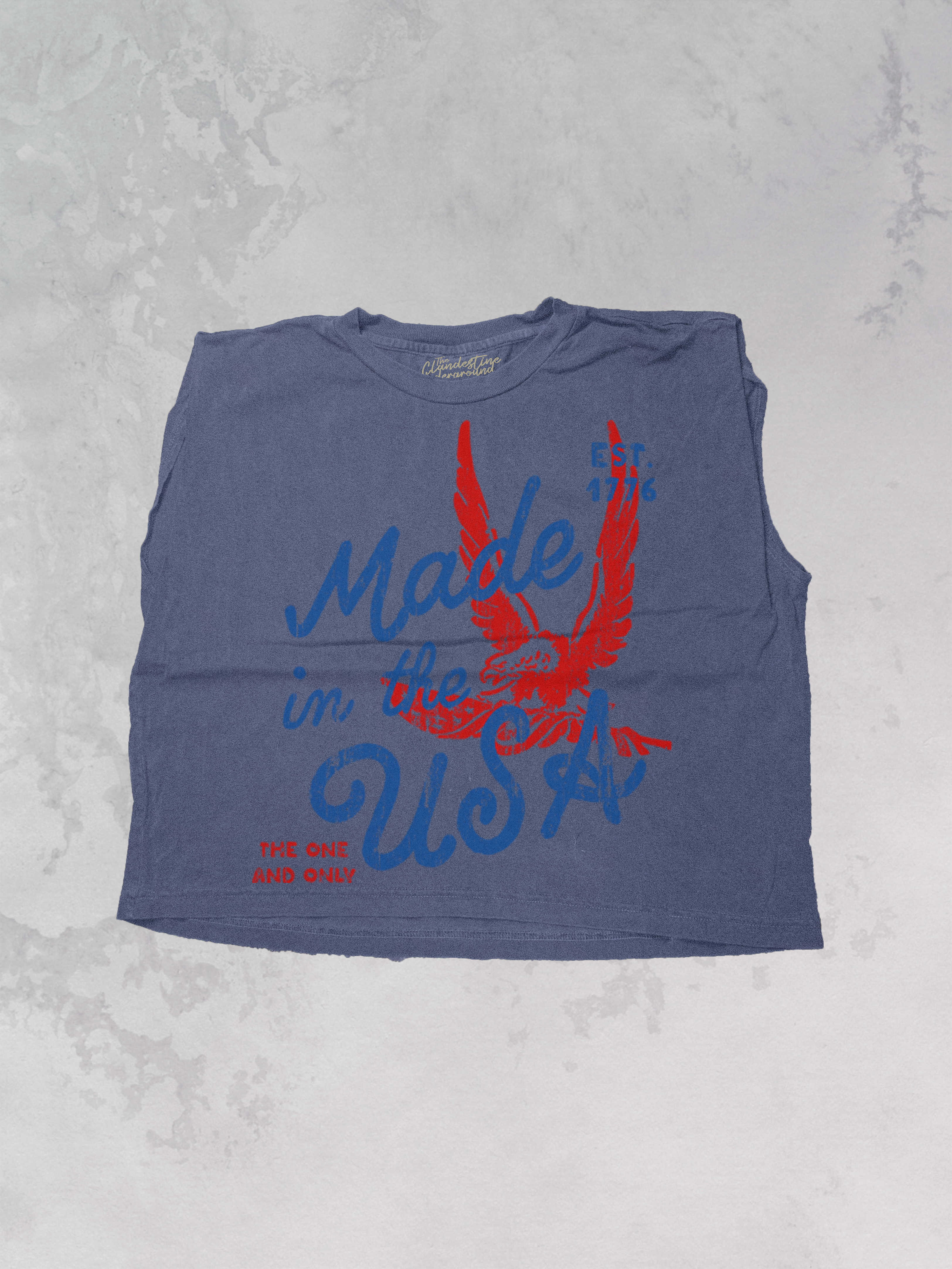 Made in the USA, Americana Summer Cropped Muscle Tank