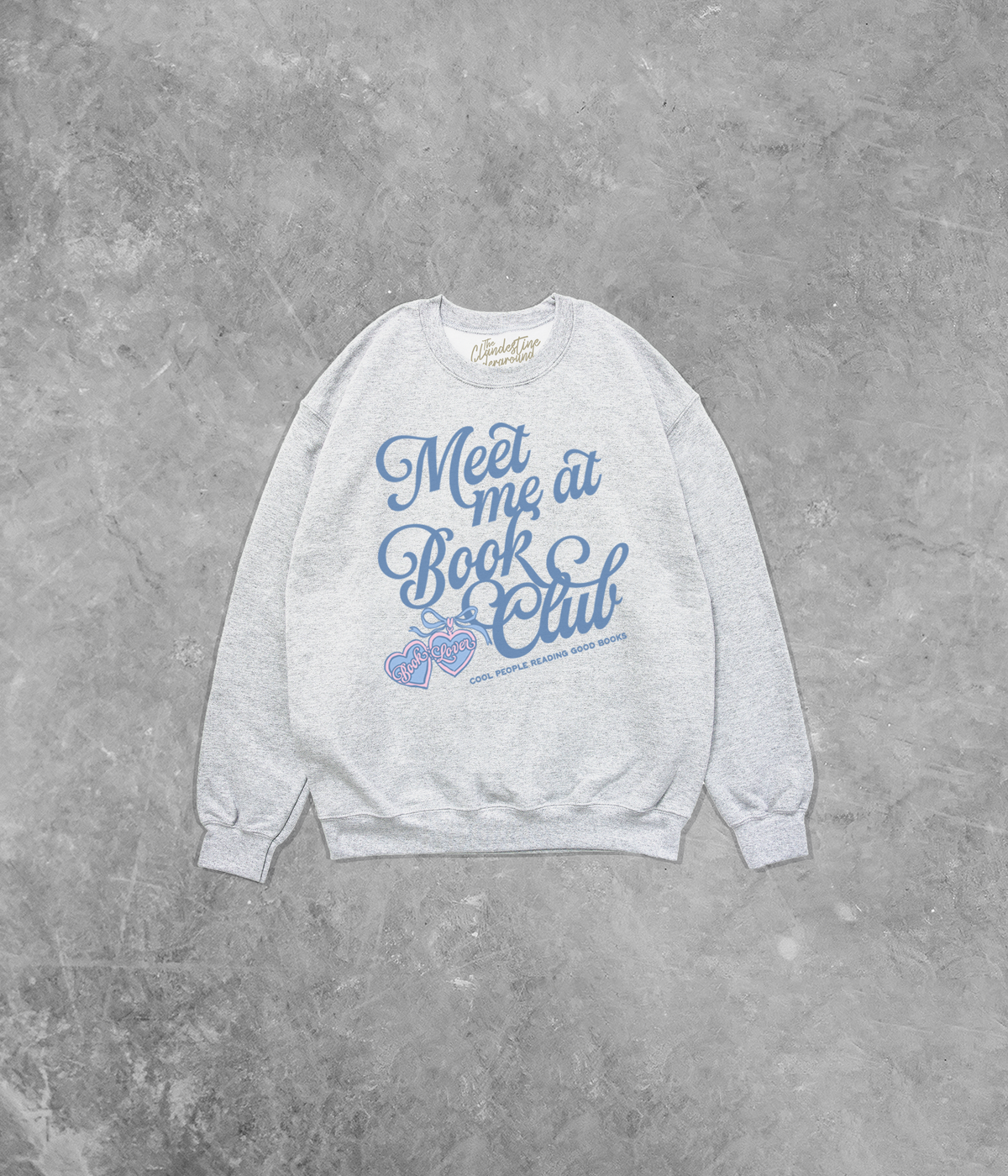 Meet Me at Book Club, Book Lover Cotton Blend Gildan Sweatshirt
